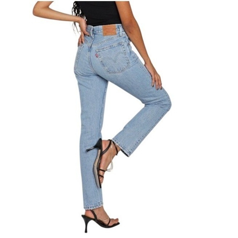Levi's 501 Original Jeans‎ Women 34x30 Light Blue NWT High Rise Straight Leg